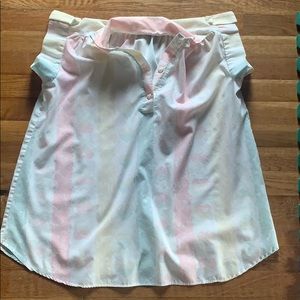 Pastel heart rainbow blouse